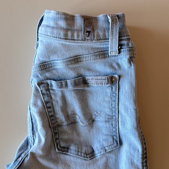 7 for all Mankind Ankle Givenevere Size 23 Light wash Denim - Picture 2 of 10